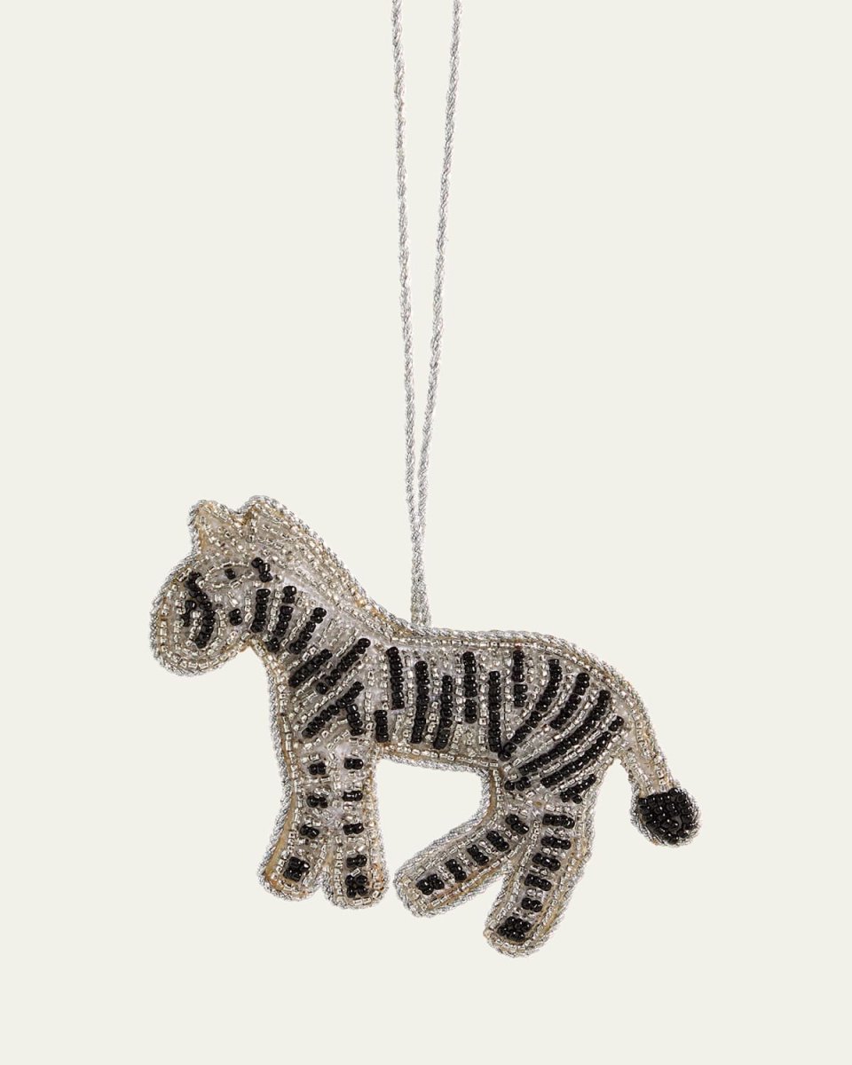 Zebra Christmas Ornament